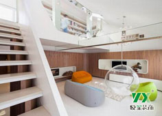 花都裝修之白色調(diào)簡約清新員工休閑區(qū)設計